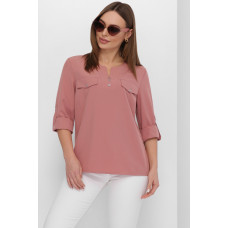 Модная блузка с универсальным рукавом цвета фрез