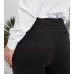 Чорні штани жіночі з розрізами