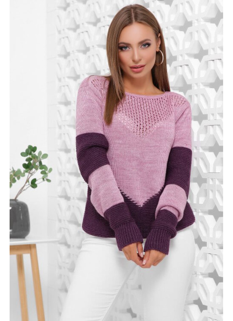 М'який двокольоровий светр