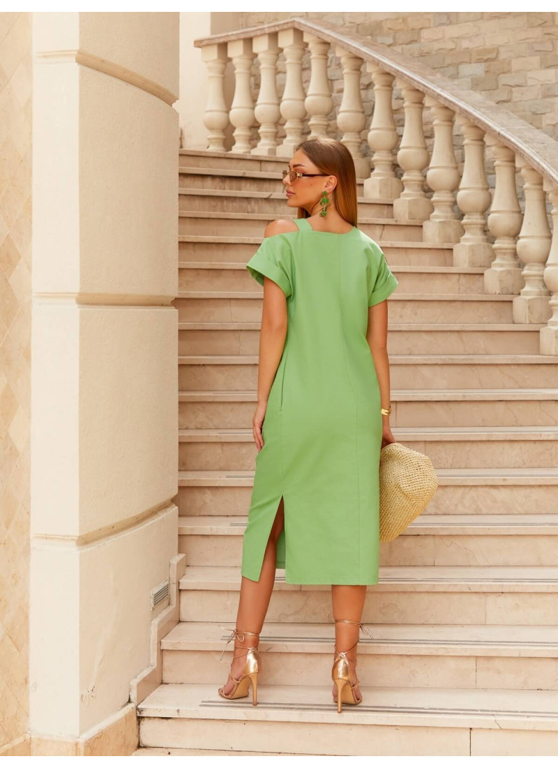Котонове плаття зеленого кольору