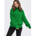 Об'ємний светр жіночий зеленого кольору