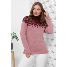 Теплий зимовий светр із модним візерунком